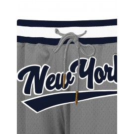 Men's grey #2 Basketball Shorts With pockets Casual Fashion Breathable Sports Zipper High Quality Embroidered Shorts