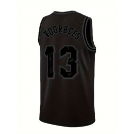 Black #13 High Quality Embroidered Men's Breathable Basketball Shirt, Casual Fashionable Sports Hoodie