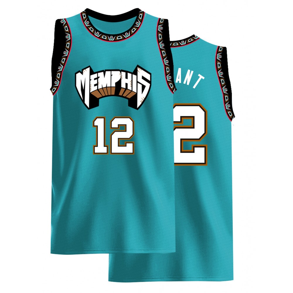 Men'S Green# 12 Basketball Shirt Casual, Fashionable, Breathable, High-Quality Embroidered Street Basketball Pullover