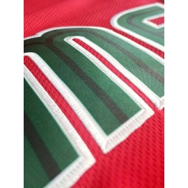 Men's Short Sleeve V-neck Baseball Jersey With Letters Embroidered For Training And Competition