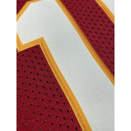 Men's Red #15 American Football Jersey - Loose Fit Breathable Embroidered V-Neck, All-Season Casual & Sports Wear for Street Style, Outdoor Activities, Gym, Camping - Machine Washable