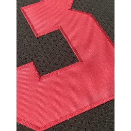 Men's Black #23 American Football Jersey - Breathable Mesh Loose Fit V-Neck with Embroidered TREY Name & Number, All-Season Casual Streetwear for Sports, Outdoor Activities & Football Parties, Sports Fan Apparel, Sporty Vneck, Airflow Enhancing Design