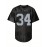 Men's Black #34 American Football Jersey - Loose Fit Breathable V-Neck with Embroidered Lettering, All-Season Casual & Sports Wear for Street Style, Outdoor Activities, Gym, Camping - Machine Washable, Embroidered Detailing