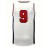 [White #9 Breathable Basketball Shirt] Men's White # 9 Basketball Shirt Casual Fashion Breathable Sports High-quality Embroidered Street Basketball Pullover