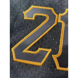Men's Black & Yellow #21 Basketball Shorts with Pockets - Breathable Mesh Athletic Shorts, Embroidered Pittsburgh Lettering & Number 21, Loose Fit for Sports, Casual & Outdoor Activities, Basketball Accessories