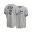 Men'S Gray # 2 Baseball Shirt, Loose Embroidered Sports Style, Fashionable And Casual, Street Breathable