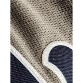 Men'S Gray # 2 Baseball Shirt, Loose Embroidered Sports Style, Fashionable And Casual, Street Breathable