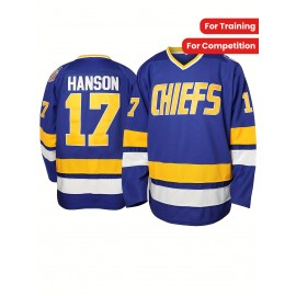 Men's Long Sleeve Baseball Jersey With Letter And Number Embroidered For Training And Competition