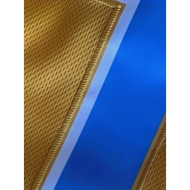 Men's Yellow #4 Baseball Jersey - Loose Fit V-Neck Streetwear with Embroidered Lettering, Breathable Short Sleeve Sports Shirt for Casual, Outdoor & Seasonal Celebrations (Machine Washable), Outdoor Activewear | Relaxed Fit Top | Comfortable Wear