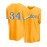 Men's Yellow #4 Baseball Jersey - Loose Fit V-Neck Streetwear with Embroidered Lettering, Breathable Short Sleeve Sports Shirt for Casual, Outdoor & Seasonal Celebrations (Machine Washable), Outdoor Activewear | Relaxed Fit Top | Comfortable Wear