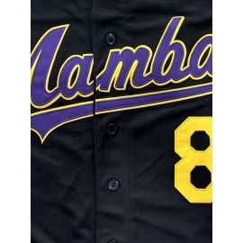Men'S # 8-24 Baseball Jersey 100% Polyester V-neck Sports Shirt With Loose Letter And Number Fit Suitable For Casual And Team Activities In Spring, Summer, Autumn S-3XL
