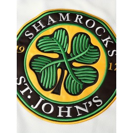 Men's #3 Embroidered Ice Hockey Jersey - Vibrant Green & White V-Neck, Breathable Knit Fabric, Casual Sports Uniform for Parties, Training & Casual Attire, Sizes S-3XL