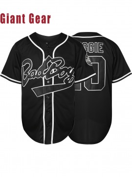 Men'S # 10 Black Baseball Shirt 100% Polyester V-neck Sportswear Letter And Number Loose Fit Suitable For Casual And Team Activities In Spring, Summer, And Autumn Size S-3XL