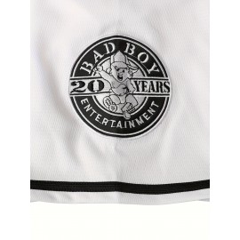 Men'S Retro Baseball Shirt Embroidered Number # 10 White Loose V-neck Button Ring Sports Shirt Suitable For Summer Parties And Casual Wear S-3XL