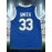 Men's #33 Blue Basketball Jersey - Retro Style, Breathable Polyester, V-Neck, Sleeveless Sports Uniform for Training, Competition & Parties - Machine Washable, Sizes S-XXXL, Casual Party Wear|Graphic Tank Top|Polyester Sports Fabric
