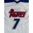 Men's #7 White Embroidered Basketball Jersey - Breathable Polyester V-Neck Top with Blue Accents, Ideal for Team Sports, Streetball, Beach & Casual Wear - Sizes S to XXXL, Basketball Accessories