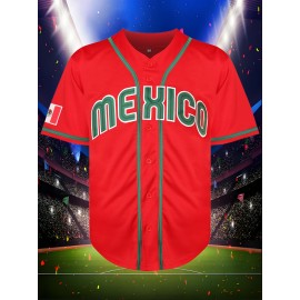 Men'S Baseball Jersey, # 34 Embroidered Polyester Baseball Shirt, Loose Knit Fabric, Worn In Spring, Summer, And Autumn