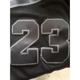 Men'S Black And Gray # 23 Basketball Shirt, Casual, Fashionable, Breathable, Sporty, High-Quality Embroidered Street Basketball Pullover