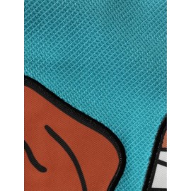 Men's Moon Blue #69 Ice Hockey Jersey - Loose Fit Embroidered Long Sleeve V-Neck, 100% Polyester Breathable Sportswear for Casual Streetwear, Outdoor Activities & Sports Events, SHLUCKI