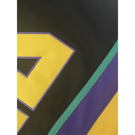 Men's #33 Black Duck Embroidered Ice Hockey Jersey - Breathable, Loose-Fit Long Sleeve V-Neck Sweatshirt for Sports & Casual Wear