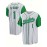 Men's #1 G-Youngsters Embroidered Baseball Jersey - Green & Black Striped, Breathable Polyester, V-Neck, Button-Up, Casual & Sporty Style for Parties, Streetwear, Training & Casual Attire