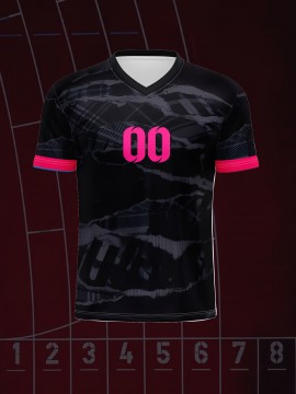 [Customizable Soccer Jersey] Customizable Comfortable Fit V-Neck Youth Soccer Jersey - Personalized Name & Number | Medium Stretch Fabric, All-Season Appeal, Sports Jersey