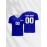 1pc Customizable Soccer Jersey for Kids - V-Neck, All-Season Knit Polyester Football Shirt with Personalized Name & Number, Preppy Street Style, Medium Stretch, Patterned - Ideal for Sports, Parties, Beach, Casual Outings