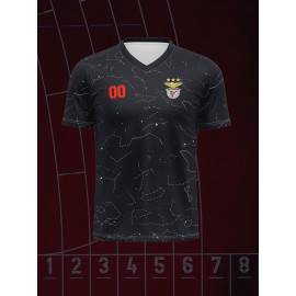 Customized Name And Number Boy's Football Jersey, Trendy Comfy Top for Summer Sport